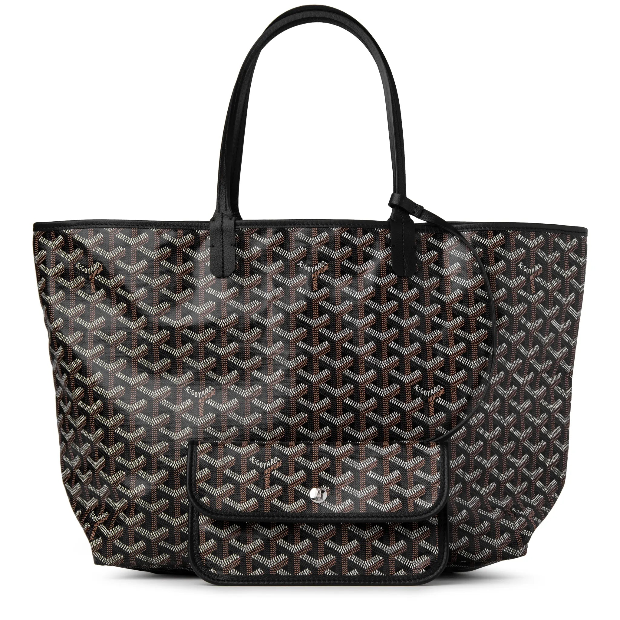 Back view of Goyard Saint Louis PM Tote Bag Black